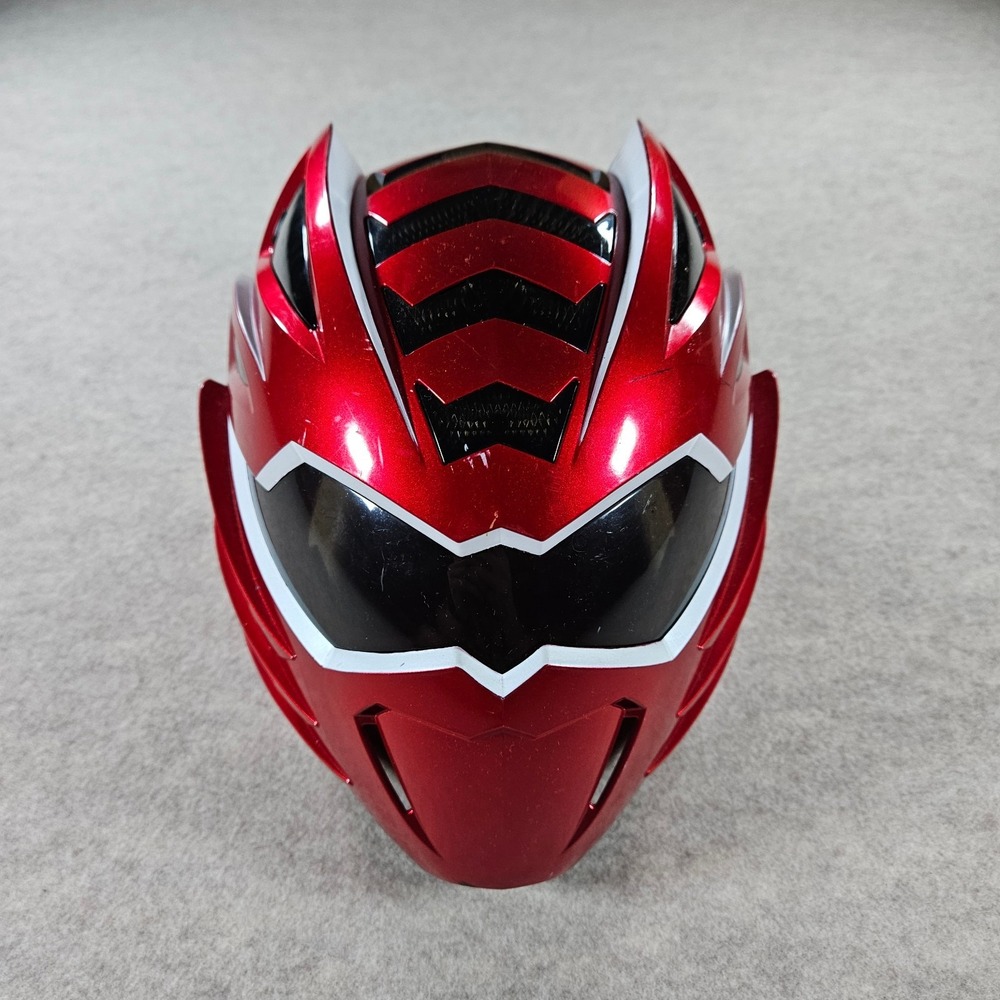 2008 Power Rangers Jungle Fury Red Ranger Mega Mission Helmet Lights Sounds Work